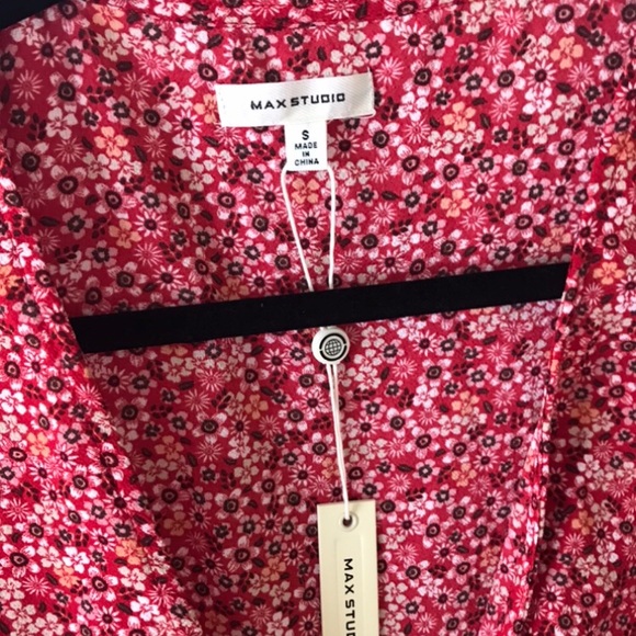 Max studio floral wrap dress misa style NWT - Picture 2 of 9